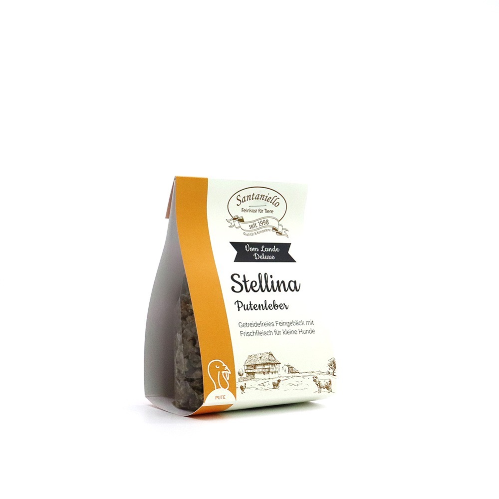 Deluxe Feingebäck Stellina Putenleber Verpackung